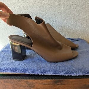 Tory Burch open toe booties